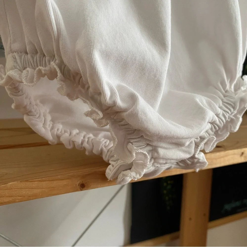Baybala Baby Ivory Embroidered Ruffle Collar Bea Onesie 18 months